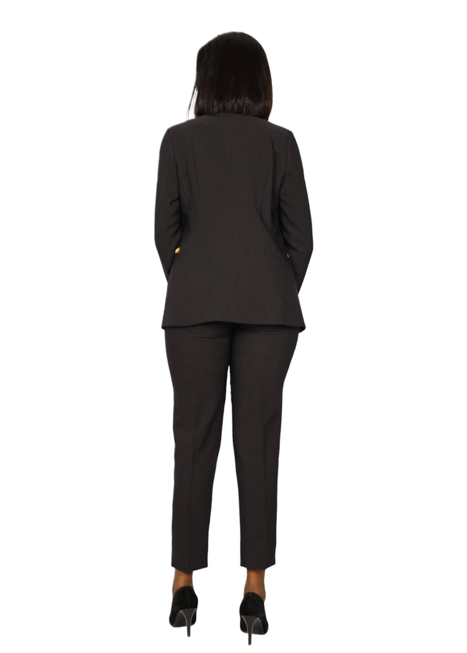 African Office Wear Classic Suit Black
