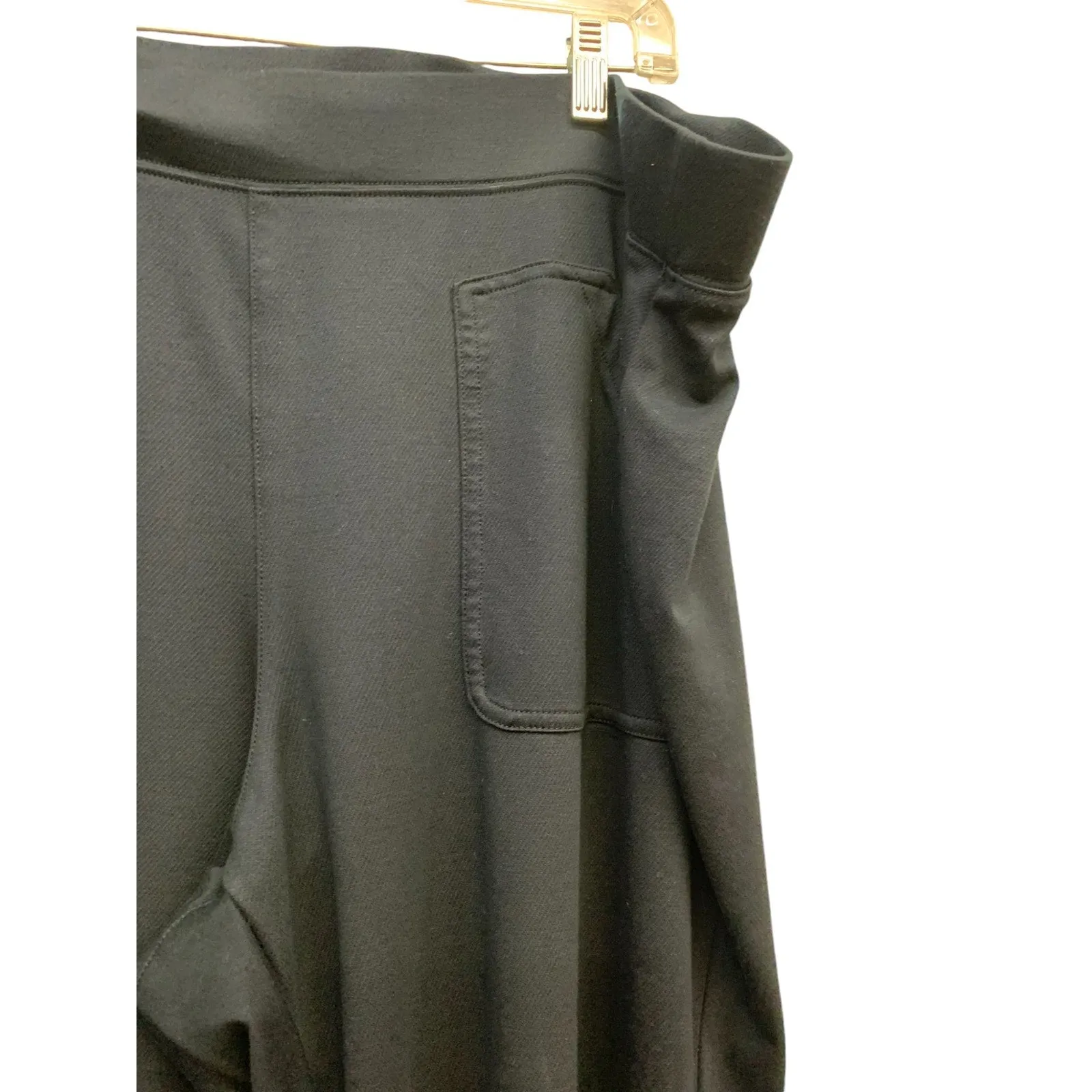 Anthropologie Maeve Knit Flare Pants  black SZ 3X