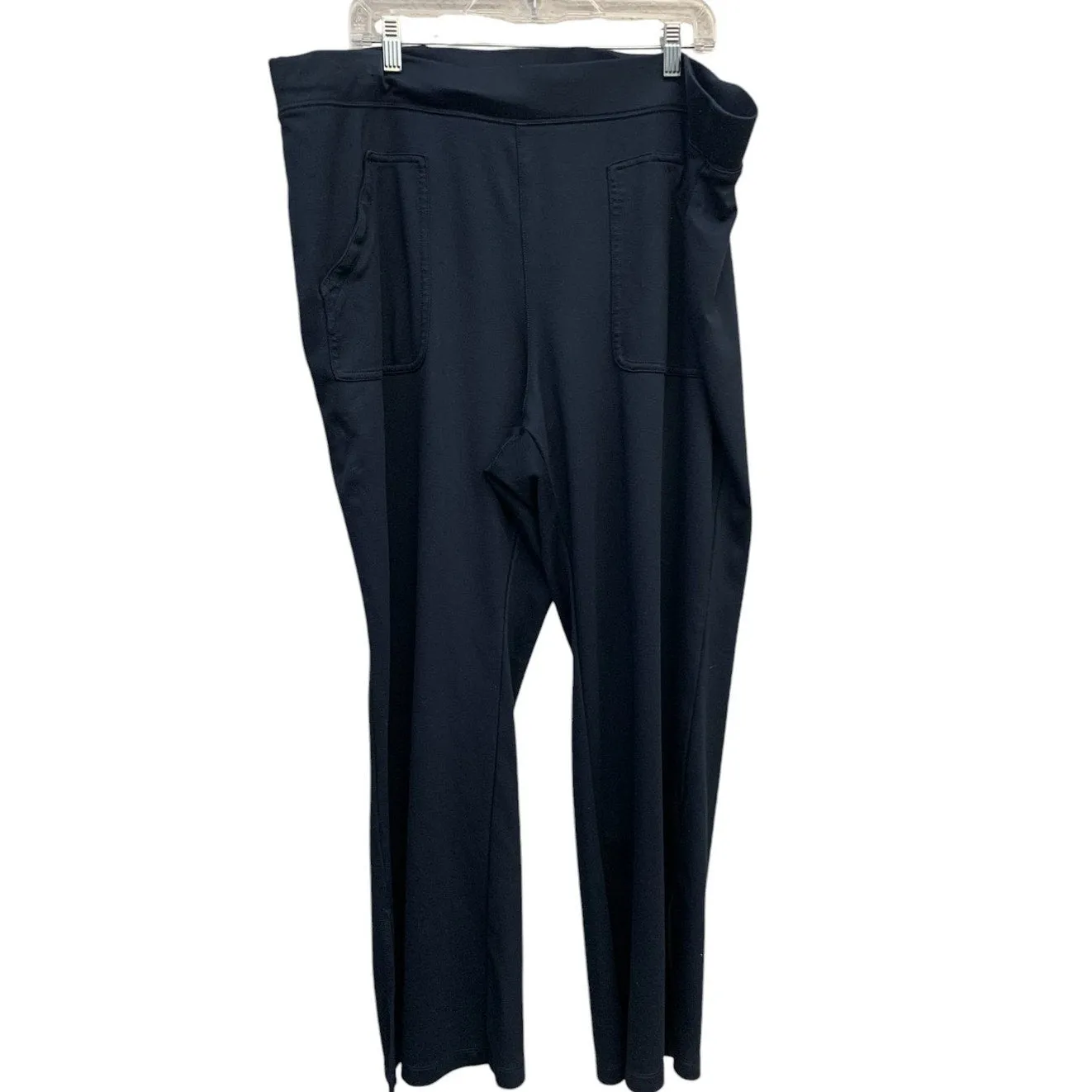 Anthropologie Maeve Knit Flare Pants  black SZ 3X