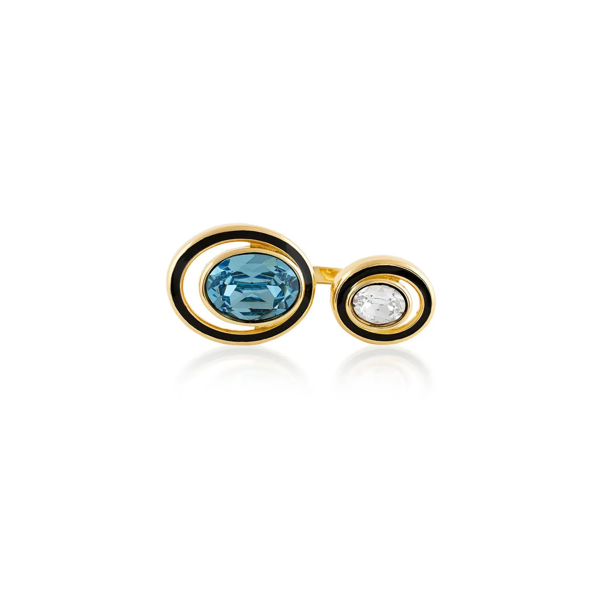 Aqua Goals Two Head Ring