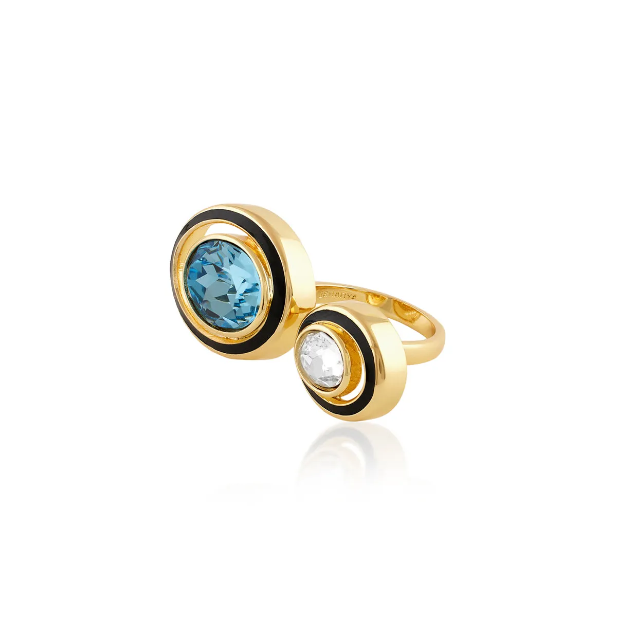 Aqua Goals Two Head Ring