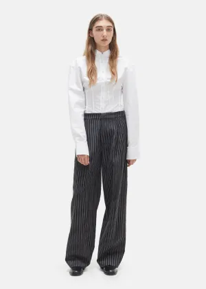 Big Wool Stripe Trousers