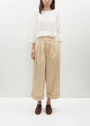 Bragoni Cotton Canvas Pants — Cream