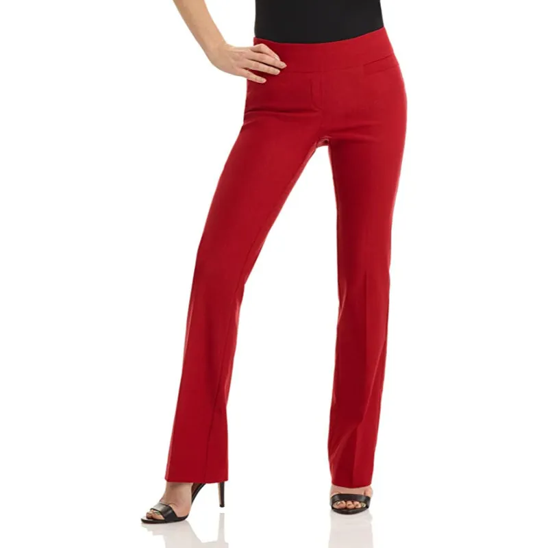 Comfort Bootcut Pant With Pressed Leg Crease For Women