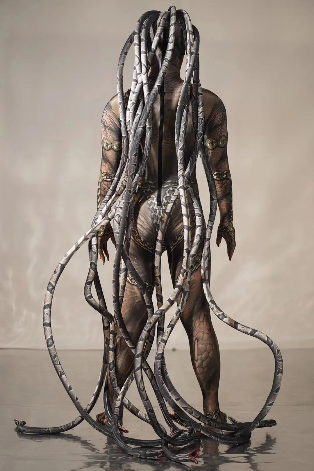cosplay Halloween horror thriller alien serpentine lifelike jumpsuit