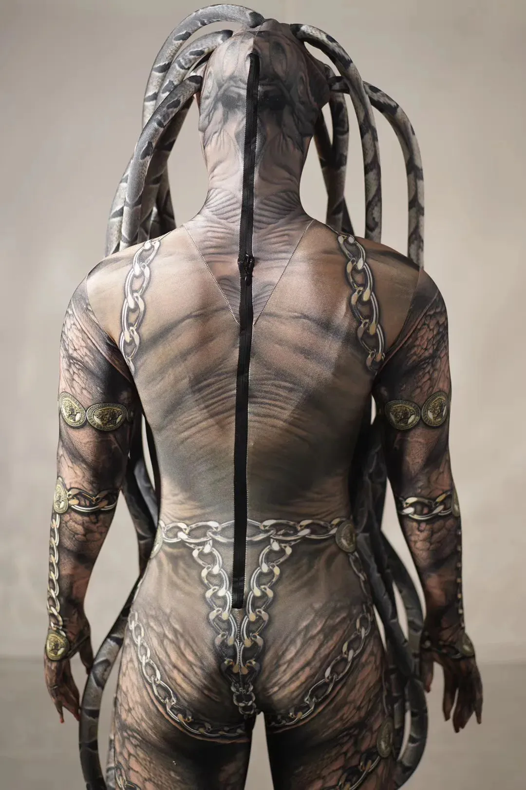 cosplay Halloween horror thriller alien serpentine lifelike jumpsuit
