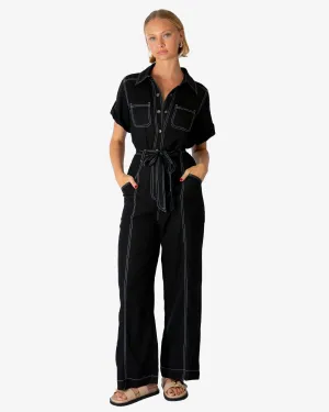 Ebby & I Jumpsuit  - Black