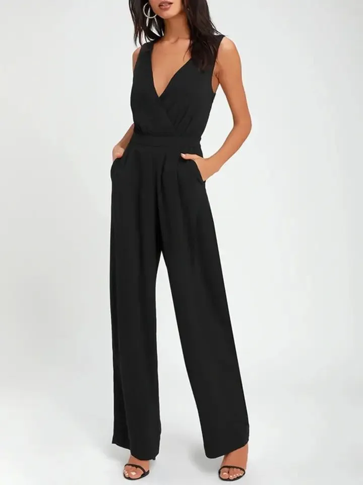 Jumpsuit Office Lady Loose Jumpsuits JVOQX3