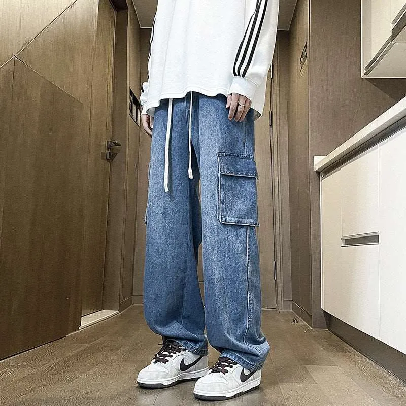 Men's Retro Loose Washed Out Jeans