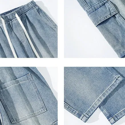 Men's Retro Loose Washed Out Jeans