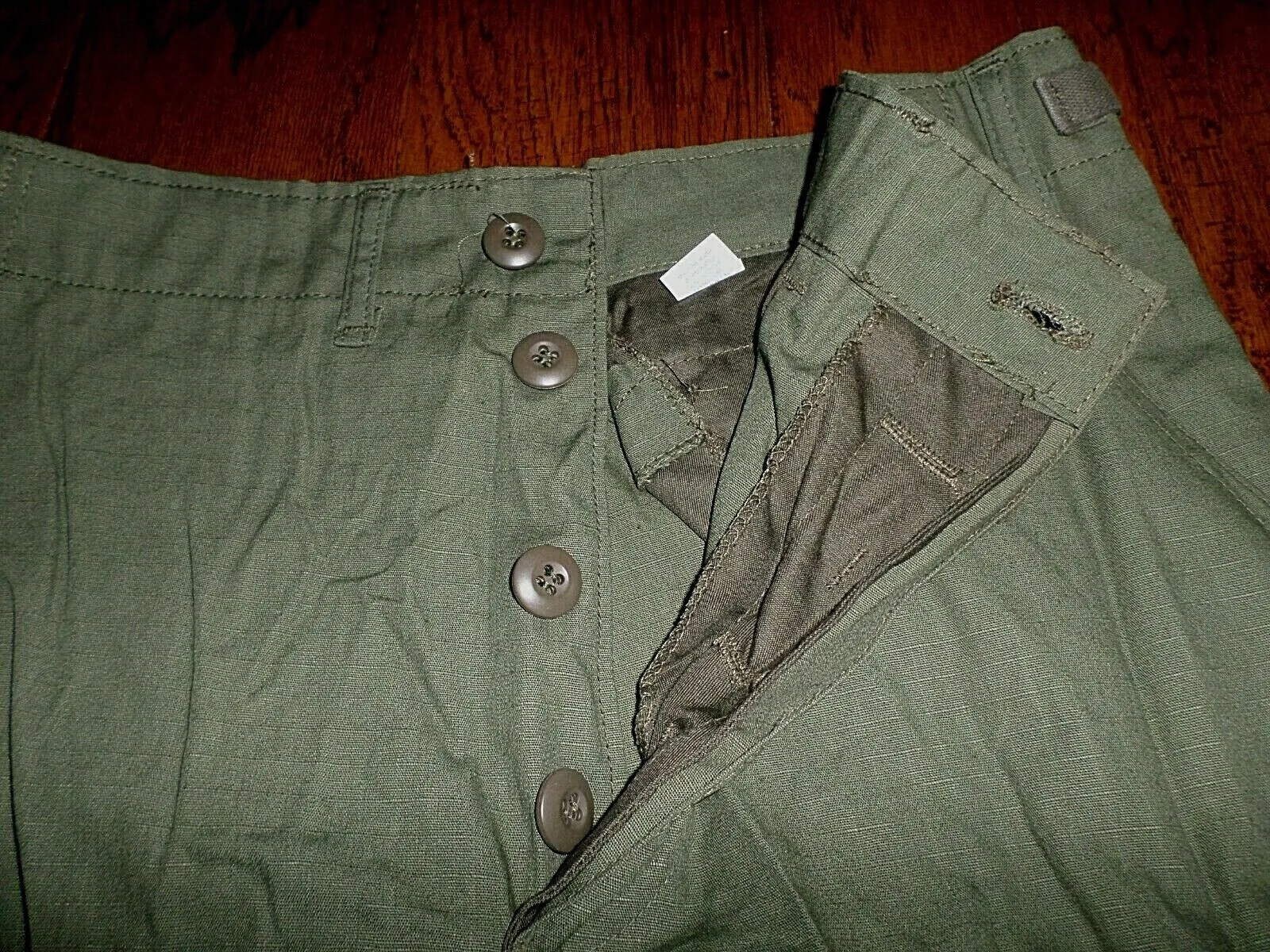MILITARY OD GREEN BDU CARGO SHORTS 6 POCKET ARMY COMBAT U.S.A MADE FRONTLINE