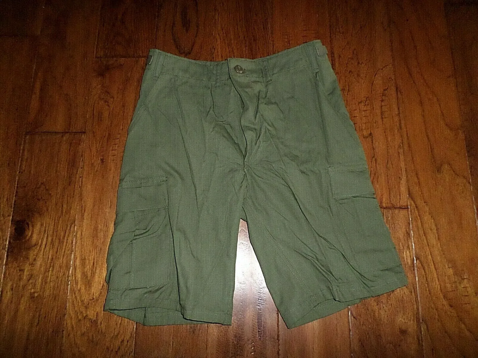 MILITARY OD GREEN BDU CARGO SHORTS 6 POCKET ARMY COMBAT U.S.A MADE FRONTLINE
