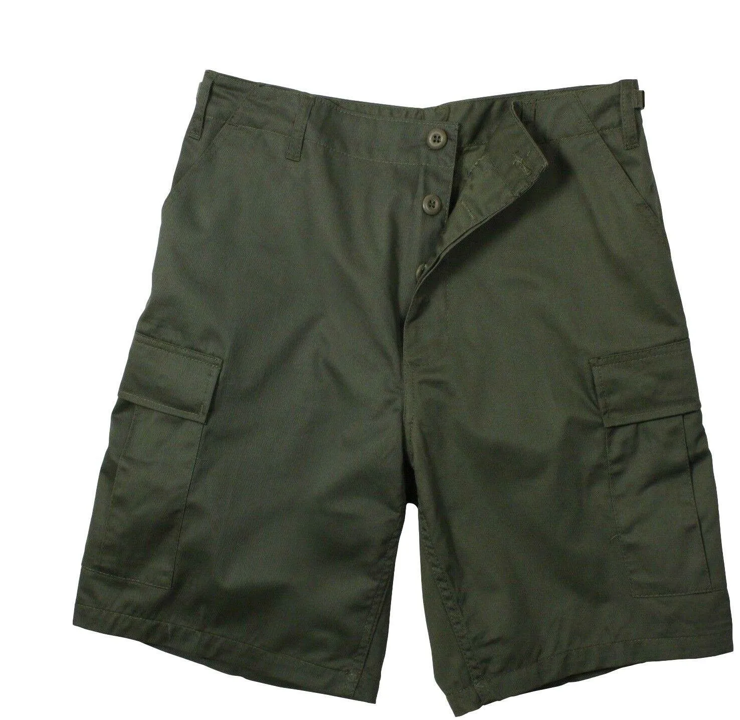 MILITARY OD GREEN BDU CARGO SHORTS 6 POCKET ARMY COMBAT U.S.A MADE FRONTLINE