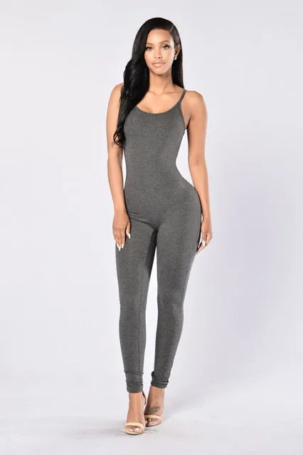 new summer black white bodycon jumpsuits fashion sexy Spaghetti Strap tight leotard suspenders women slim Milk silk jumpsuit