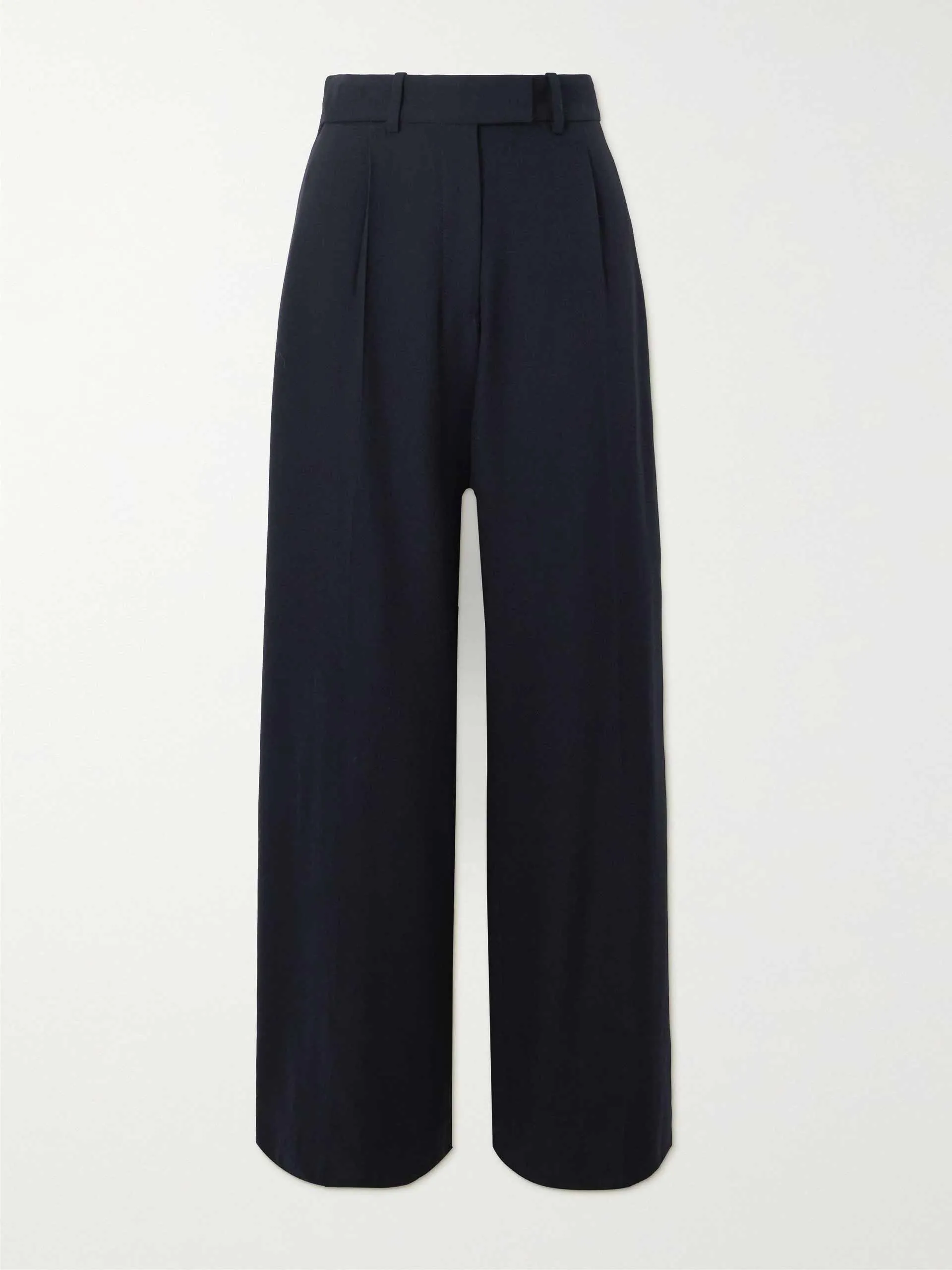 Pleated wide leg pants