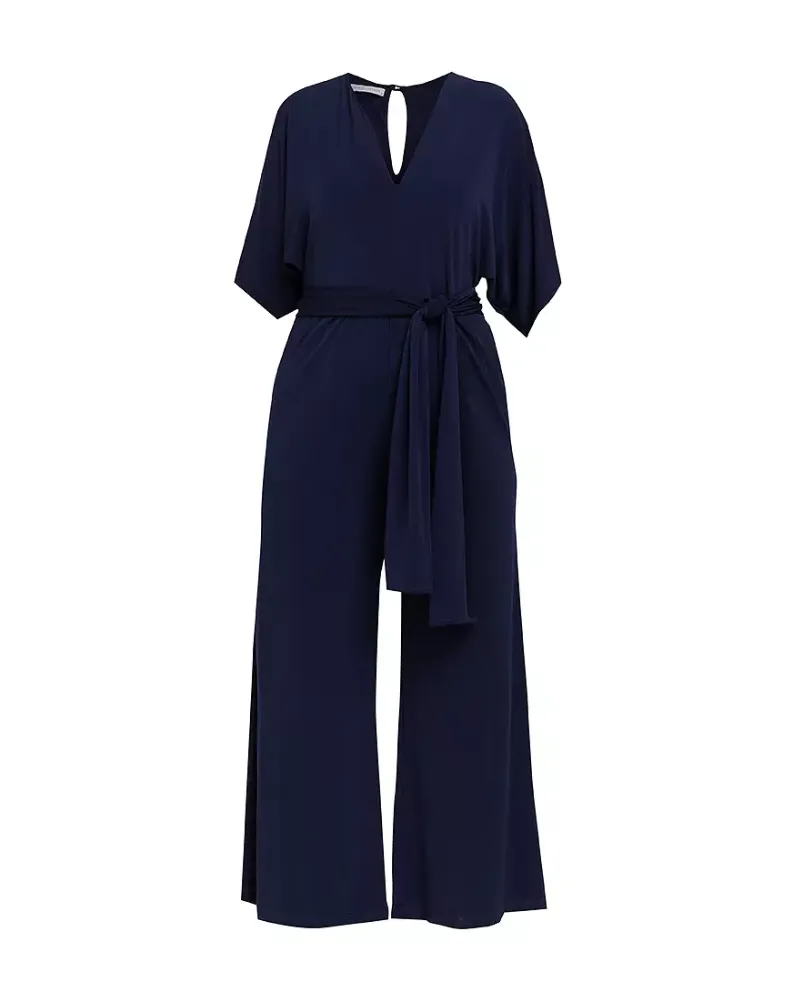 Tara Self Tie Belt Jersey Jumpsuit
