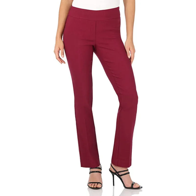 Women Ease Into Comfort Straight Leg Pant With Tummy Control